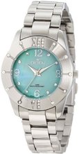 Croton CN207377SSGR Heritage Crystal Accented Green MOP Dial Stainless Steel