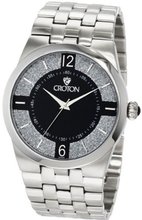 Croton CN307285SSBK Stainless Black Diamond Dust Dial