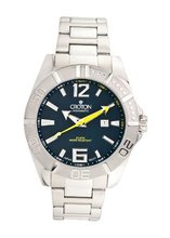 Croton Divers Three-Hand Silver-tone Stainless Steel CA301170SSBL