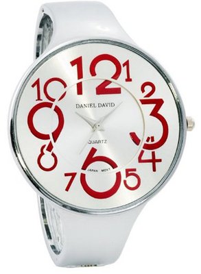 Daniel David HA0471 - Style - Large Red Numbers Easy Reader & Bangle