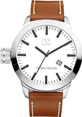 Danish Design Iq12q1038 Stainless Steel Leather Band
