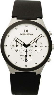 Danish Design IQ12Q885 Stainless Steel Case White Dial Chronograph by Anna Gotha