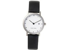 Danish Design IV12Q272 Titanium Case Leather Band White Dial