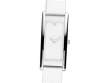 Danish Design IV12Q937 Stainless Steel Case White Leather Band White Dial