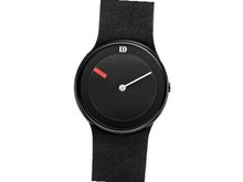 Danish Design iv14q866 stainless Steel Case black Dial And black Leather Band Ladie's