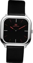 Danish Design IV14Q962 Stainless Steel Case Black Dial Black Leather Band