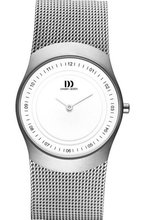 Danish Design IV62Q963 Mesh Stainless Steel White Dial Black