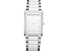 Danish Design IV62Q970 Stainless Steel Case SS and Ceramic White Band