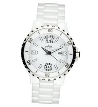 Davosa Ladies Ceramic Analogue 16843914 with White Dial and 34 mm Ceramic Case