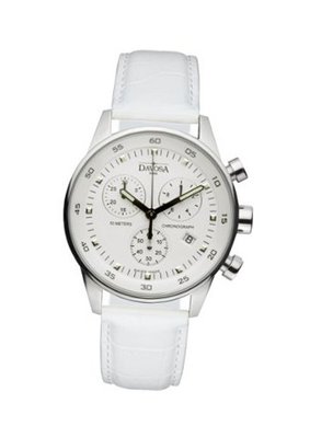 Davosa Ladies Fashionable Chronograph 16754515 with White Dial and Matching Strap