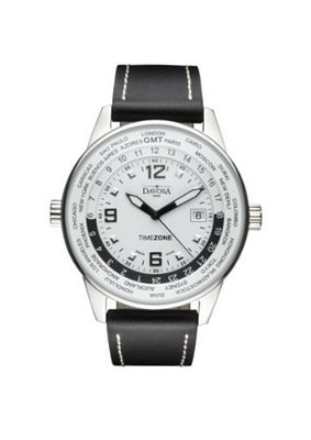 Davosa Vireo Dual Time Analogue 16246314 with White Dial and 41 mm Stainless Steel Case