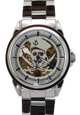 Daybird Pirate White Dial Automatic Stainless Steel es