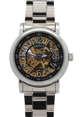 Daybird Unisex Numeral Dial Automatic Stainless Steel es