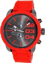 Diesel DZ4289 Red Silicone-Wrapped Stainless Steel Bracelet