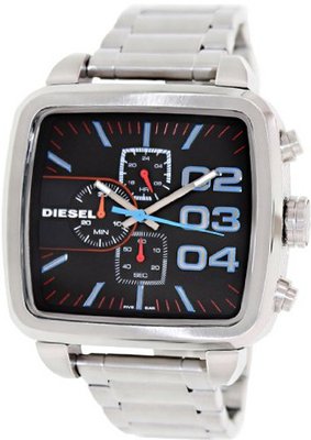 Diesel Square Franchise - Chrono Stainless Steel #DZ4301