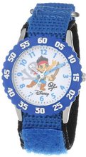 Disney Kids' W000381 Jake and the Neverland Pirates Stainless Steel Time Teacher