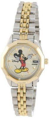 Disney Mickey Mouse MCK342 Classic 'Moving Hands' Two-Tone Bracelet