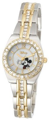 Disney MK2003 Mickey Mouse Two-Tone Rhinestone Bracelet