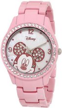 Disney MK2125 Mickey Mouse Rhinestone Accent Spray Pink Bracelet