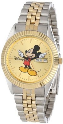 Disney MM0060 Two-Tone Mickey Mouse with Day and Date Movement
