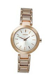 DKNY Rose-Gold-Tone Round Stainless Steel #NY8833