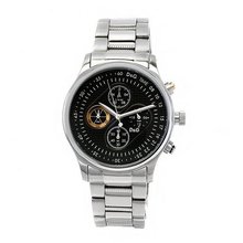 D&G Dolce & Gabbana DW0430 tone Stainless Steel Black Chronograph Dial