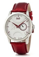 D&G Dolce & Gabbana DW0701 Leather Synthetic with White Dial