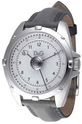 Dolce & Gabbana Chalet DW0610 Grey Calf Skin Quartz with Silver Dial