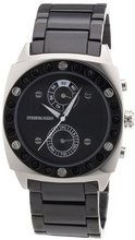 Dyrberg/Kern Quartz with Silver Dial Analogue Display and Black Stainless Steel Bracelet 330626