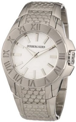 Dyrberg/Kern Quartz with White Dial Analogue Display and Silver Stainless Steel Bracelet 328004