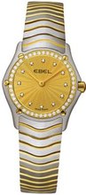 Ebel Classic -Mini Champagne Diamond Dial Diamond Bezel 18K Yellow Gold / Stainless Steel 1003F14/12925 / 1215404