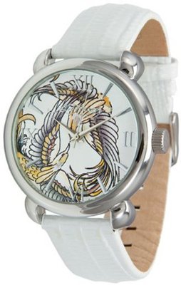 Ed Hardy Flora White Dial #FR-WH