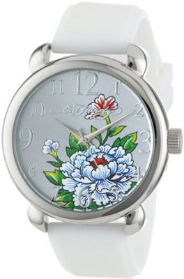 Ed Hardy FO-WH Fountain White Quartz Analog