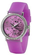 Ed Hardy Lovebirds Pink Crystal Dial with Pink Band