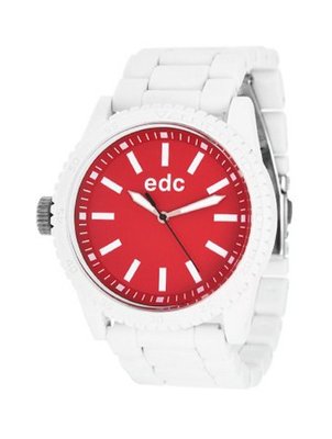 Edc Quartz Summer Starlet - Flashy Red EE100482011 with Plastic Strap