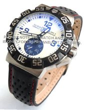 20mm Rally Perforated Leather strap contrast red stitching for TAG Heuer Carrera & Formula 1