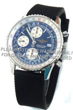 22mm Textured Silicon Rubber strap Distinctive textured top surface Fits Breitling Navitimer