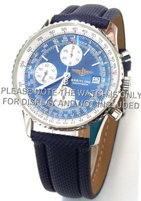 uEIEI 22mm High quality Navy Blue polyurethane Waterproof strap For Breitling Navitimer 