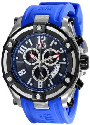 Elini Barokas ELINI-10056-01-BLSA Gladiator Analog Display Swiss Quartz Blue