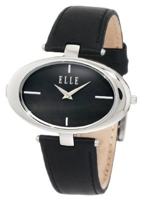 ELLETIME EL20024S04C Classic Oval Black Leather