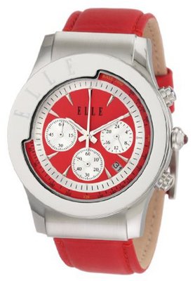 ELLETIME EL20037S06N Red Chronograph Leather