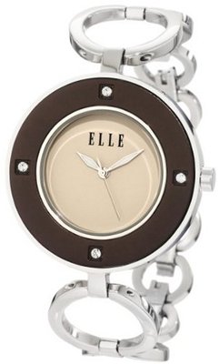 ELLETIME EL20061B03C Brown Circle Stainless Steel Bracelet