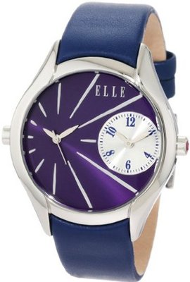 ELLETIME EL20156S04N Dual Time Blue Leather