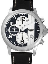 Elysee 44mm Paddock Quartz Chronograph with Stop and 12-hour Totalizer 18008