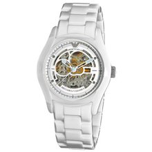 Emporio Armani AR1415 Ceramic White Skeleton Dial