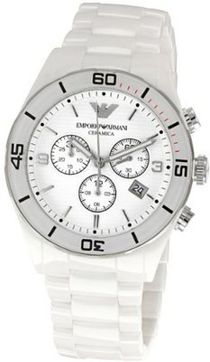 Emporio Armani AR1424 Ceramic White Dial