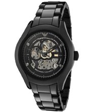 Emporio Armani AR1427 Ceramica Black/Silver Skeletionized