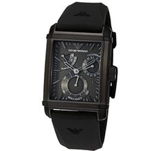 Emporio Armani AR4237 Meccanico Black Rubber Strap