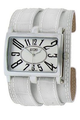 EOS New York Unisex 19LWHT Trendsetter White Leather Strap