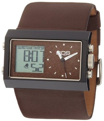 EOS New York Unisex 202SBRN Contrast Analog-Digital